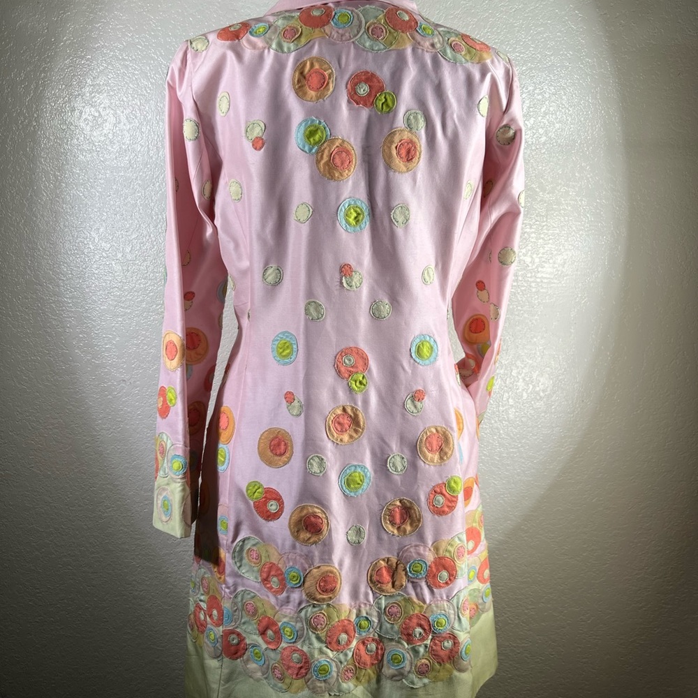 Biya Appliqué Swoon Circles Coat Size M NWT - Picture 6 of 11